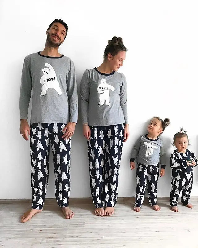 Matching Family sleepwear 2PCS/1PCS Pajamas Set Family loungewear Collection Sleepwear Nightwear Long Pajamas Set