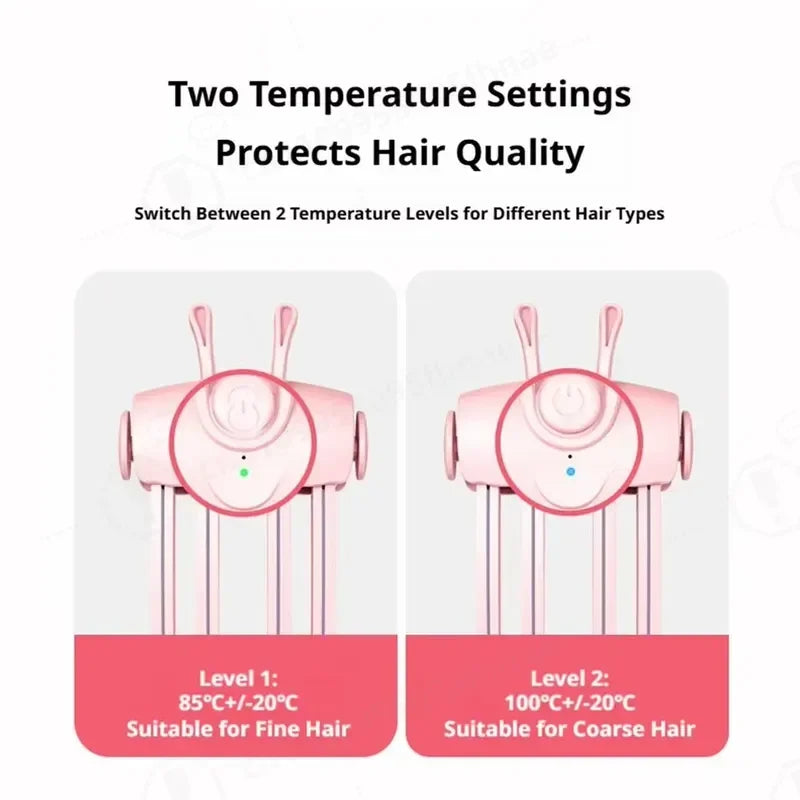 Electric Heated Hair Root Volumizer USB Type C Rechargeable Styling Tool for Flat Hair Daily Use and Travel