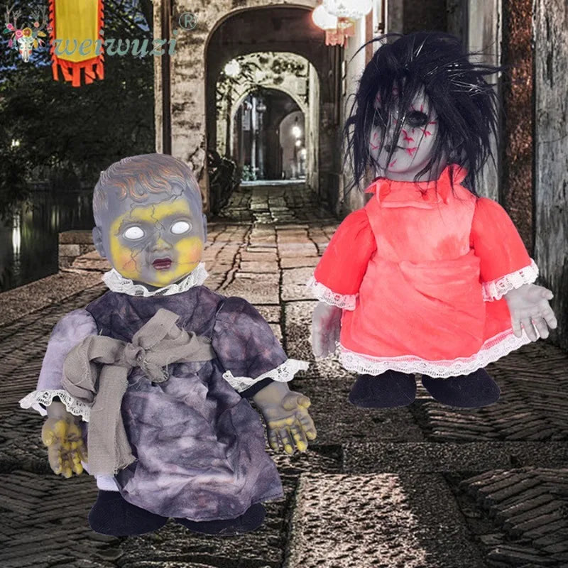Halloween Costume Props Sound‑Activated Walking Ghost Doll Cosplay Costume for Bar Haunted House Masquerade Spooky Scene Display