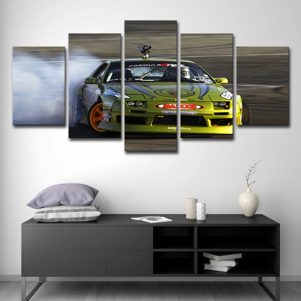5 Panel Sports Car Wall Art Unframe Vehicle Canvas Painting HD Print for Living Room Home Decoration Racing Car Poster Wall Art