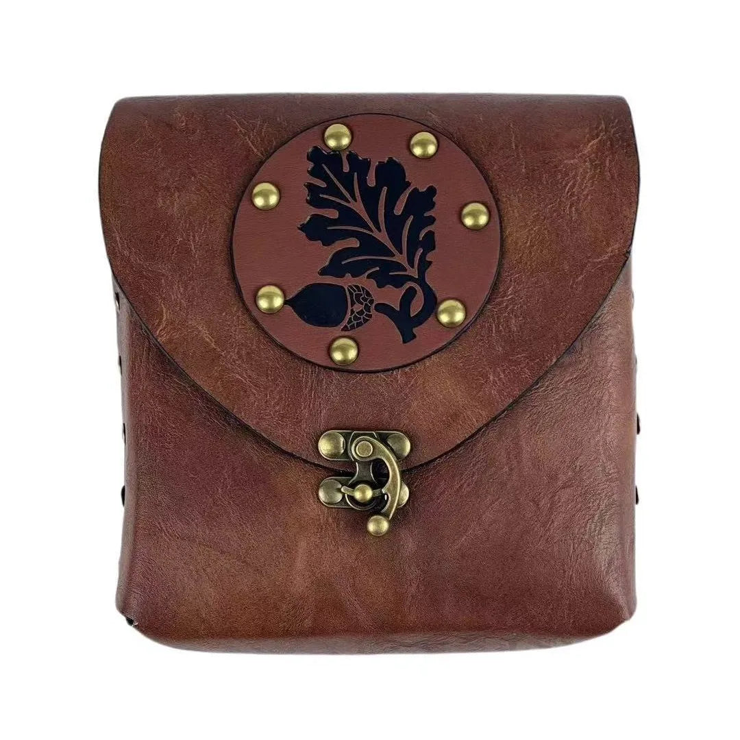 Halloween Cosplay Costumes for Women Fashionable PU Balck Brown Retro Hand-held Wallet Vintage Viking Knight Pirate Accessories