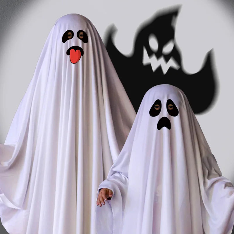 Halloween Ghost Costume, Spooky Ghost Outfit, Cosplay Fancy Dress for Halloween Party Cosplay Costume Supplies