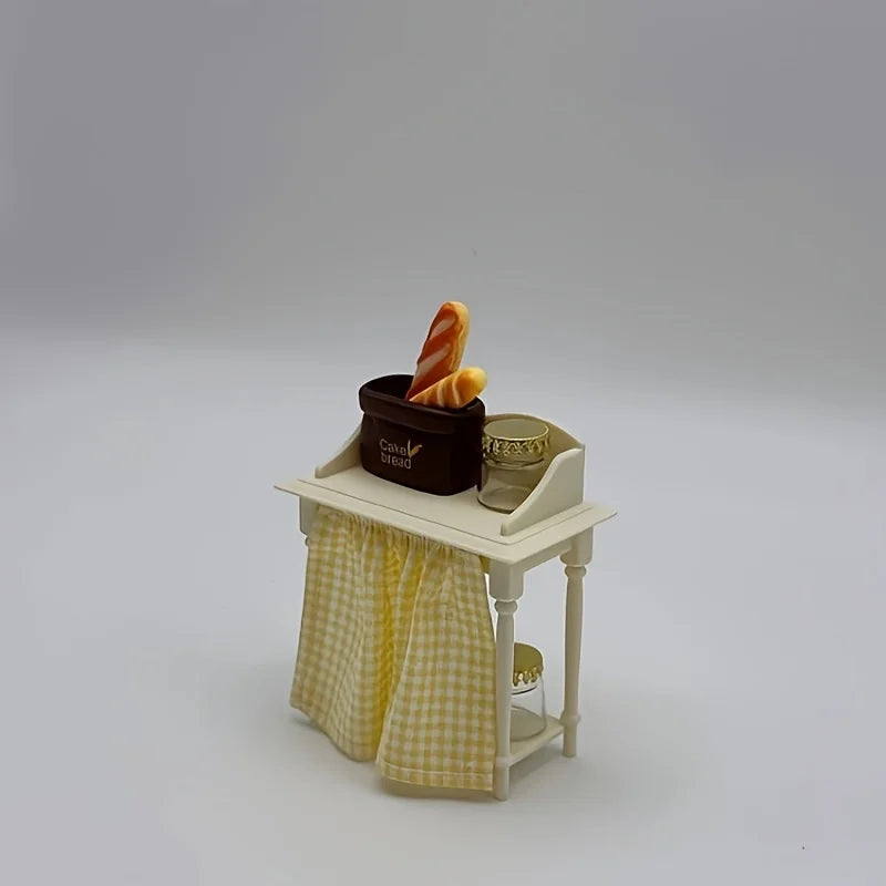 Glass Bottle Miniatures-Cute and Exquisite Miniature Kitchen Model with Golden Caps, DIY Accessories and Craft Project Supplies.