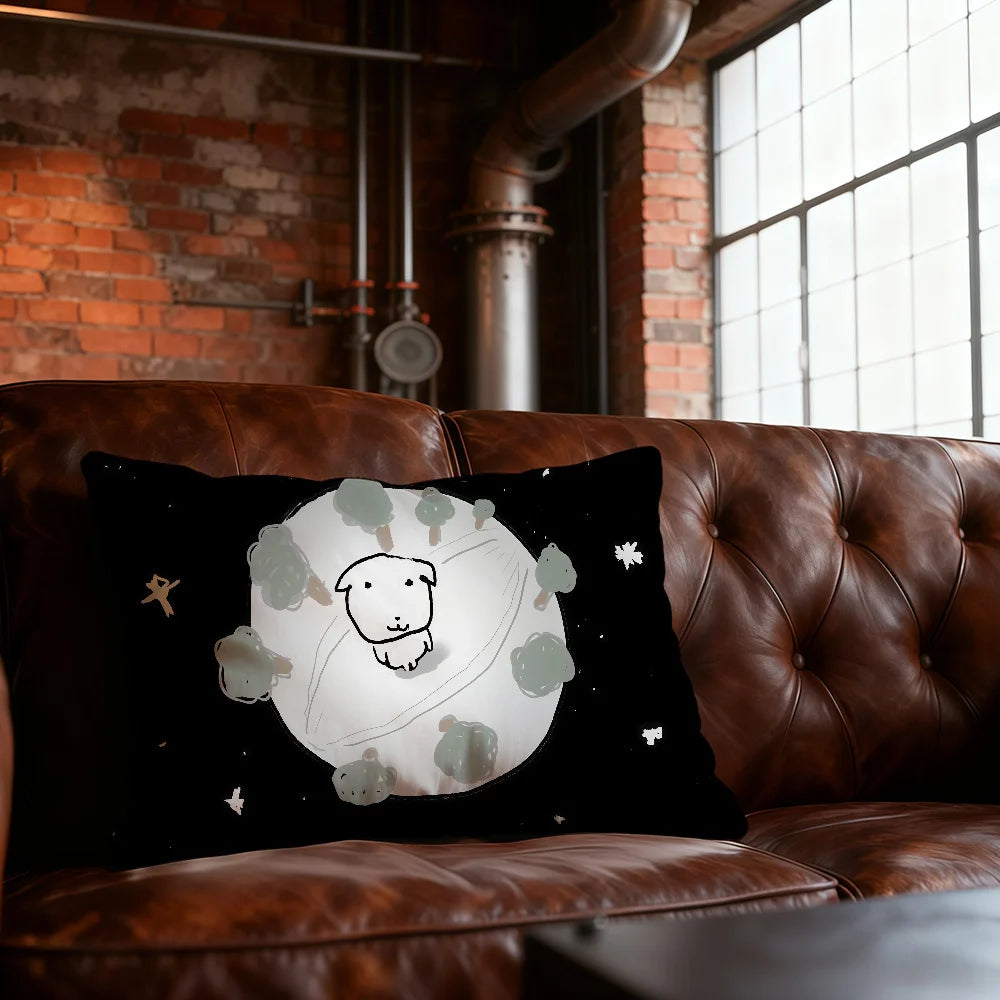 GANADI Anime Cushion Cover, Double-Sided Printed 100% Polyester Decorative Pillowcase, Anime Throw Cushion Cover for Sofa, Bedroom, Bedding, Office, Car & Room Decor