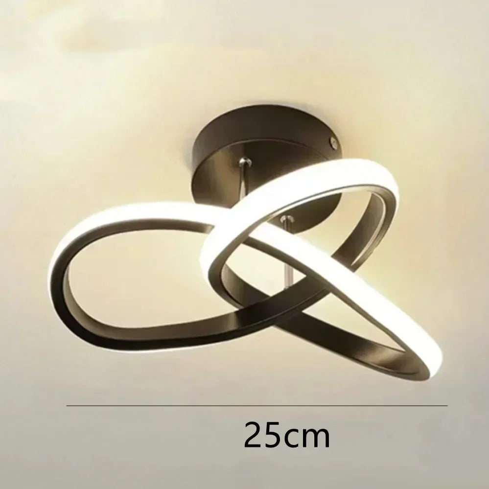 Modern LED Ceiling Light – Multi-Shape Minimalist Flush Mount Lamp with 3-Color Lighting