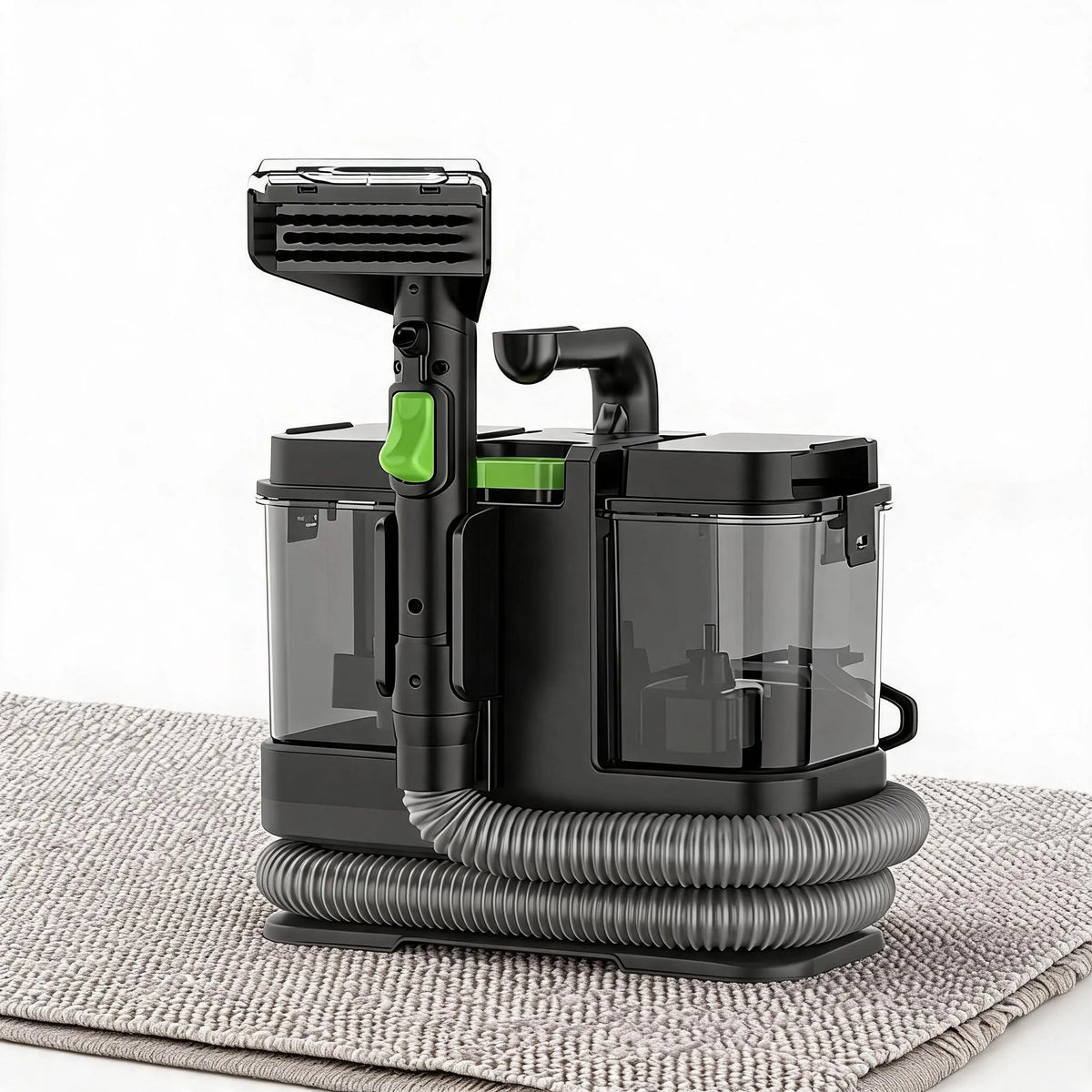 Handheld Carpet Cleaner, 15KPa Powerful Portable Deep Cleaner for Sofa, Car Seat, Spot Stain Removal