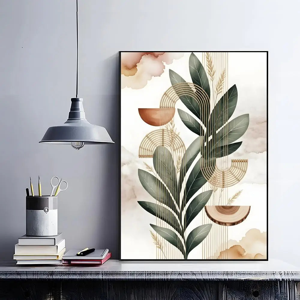 art decor A-Abstract Bohemian Wall Art Poster Classic Home Interior Artwork & Stylish Room Decoration