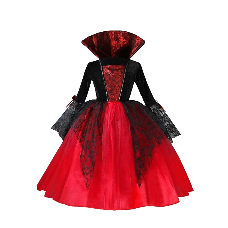 Kids Halloween Cosplay Costume Multiple Styles Witch Vampire Bat Fairy Pumpkin Outfit Boys Girls Holiday Party Fancy Dress