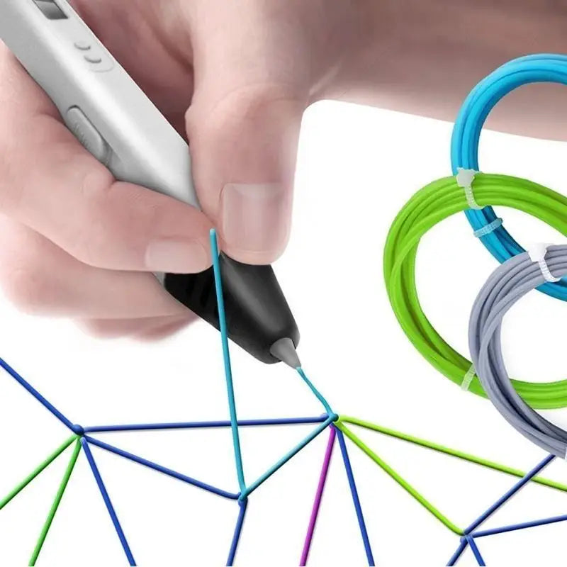 1.75mm ABS/PLA 3D Printing Pen Filament – 5m Modeling Refill for 3D Drawing Pens, Random Color