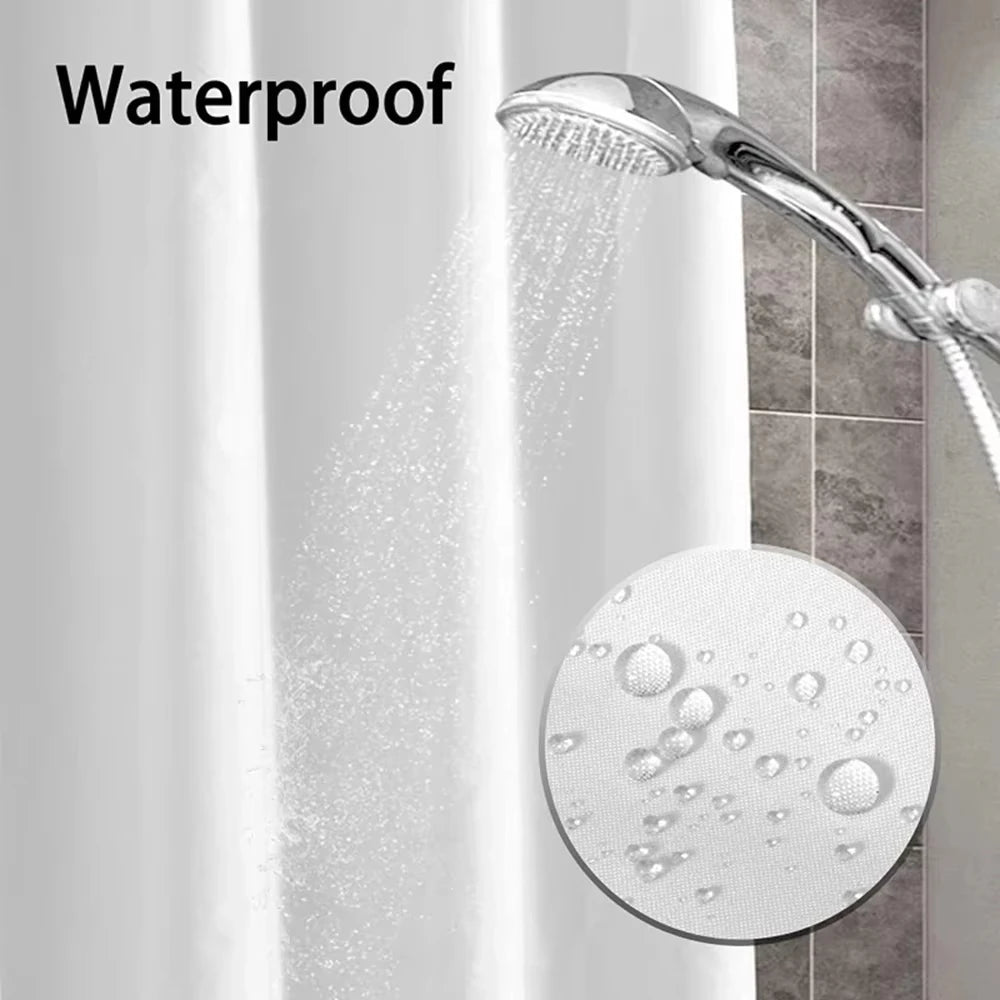 Cute Capybara Shower Curtain, Funny Cartoon Waterproof Bathroom Curtain with Plastic Hooks, 100% Polyester Mildew-Resistant Curtain for Modern Bathroom Decor