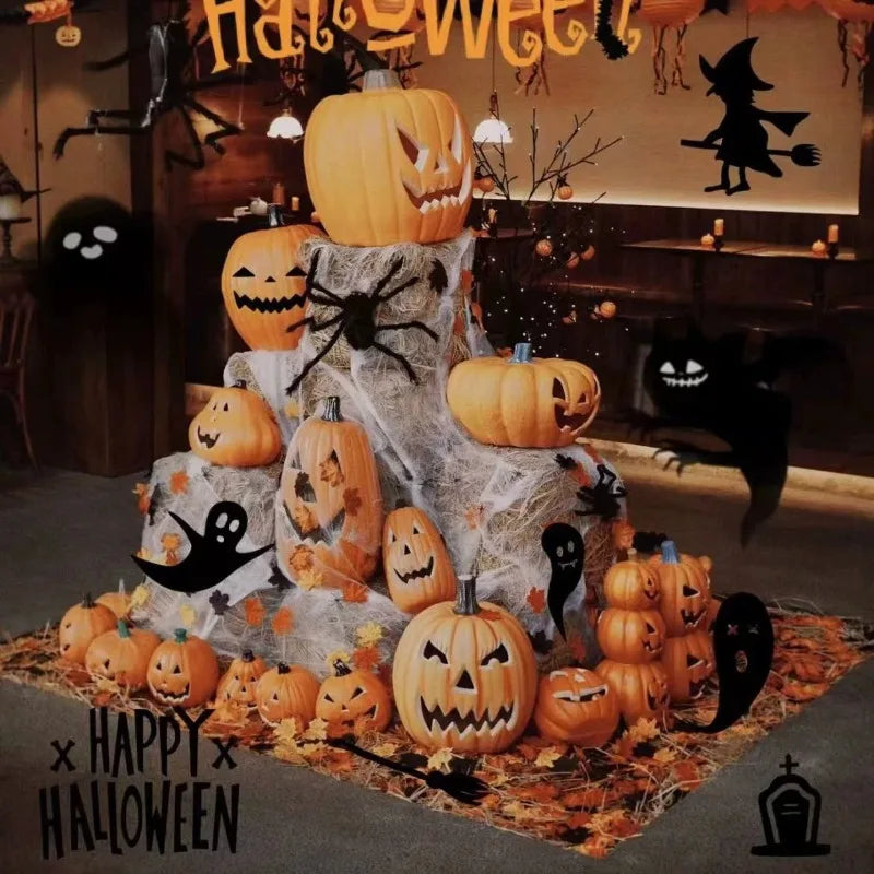 1Pc Decorative Pumpkin Halloween Props Lantern Decor Pumpkin Decoration Pumpkin Light Outdoor Halloween Decorations