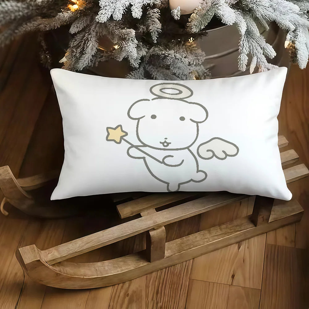 GANADI Anime Cushion Cover, Double-Sided Printed 100% Polyester Decorative Pillowcase, Anime Throw Cushion Cover for Sofa, Bedroom, Bedding, Office, Car & Room Decor