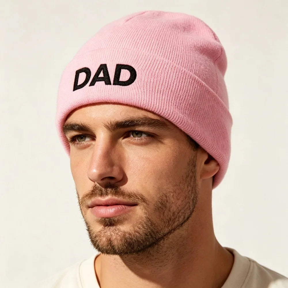 Cute Printed Family Matching Cap Parent-child Wool Knit Beanie Warm Retro Printing Knit Cap Apparel Accessories