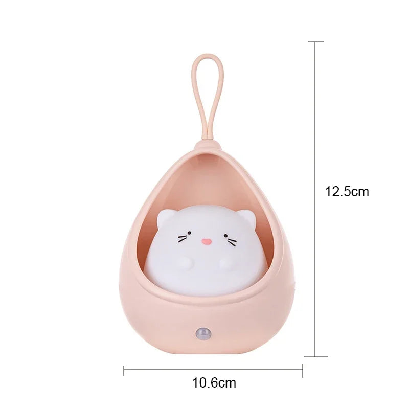 Rechargeable LED Night Light with Motion Sensor, USB Bedside Lamp with 120° Human Sensing, 3 Modes Warm Light for Bedroom, Hallway, Corridor & Table Decor