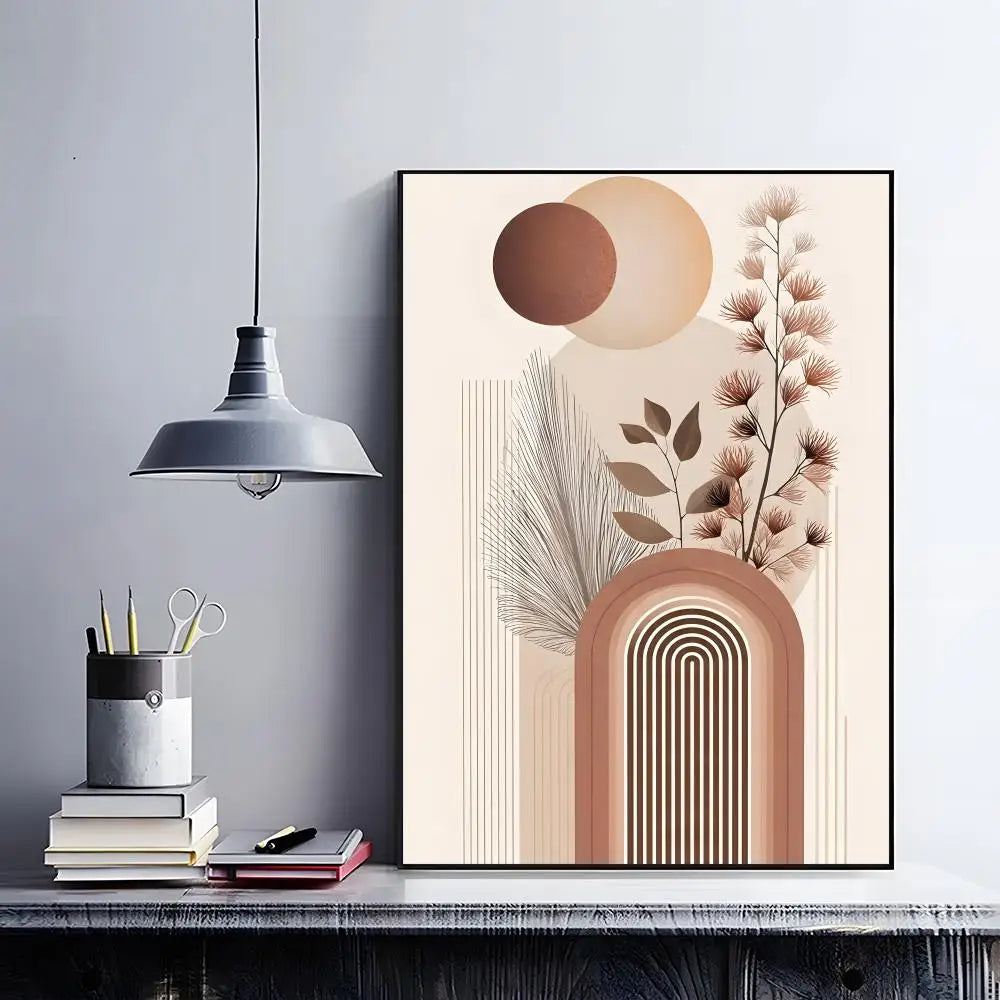 art decor A-Abstract Bohemian Wall Art Poster Classic Home Interior Artwork & Stylish Room Decoration