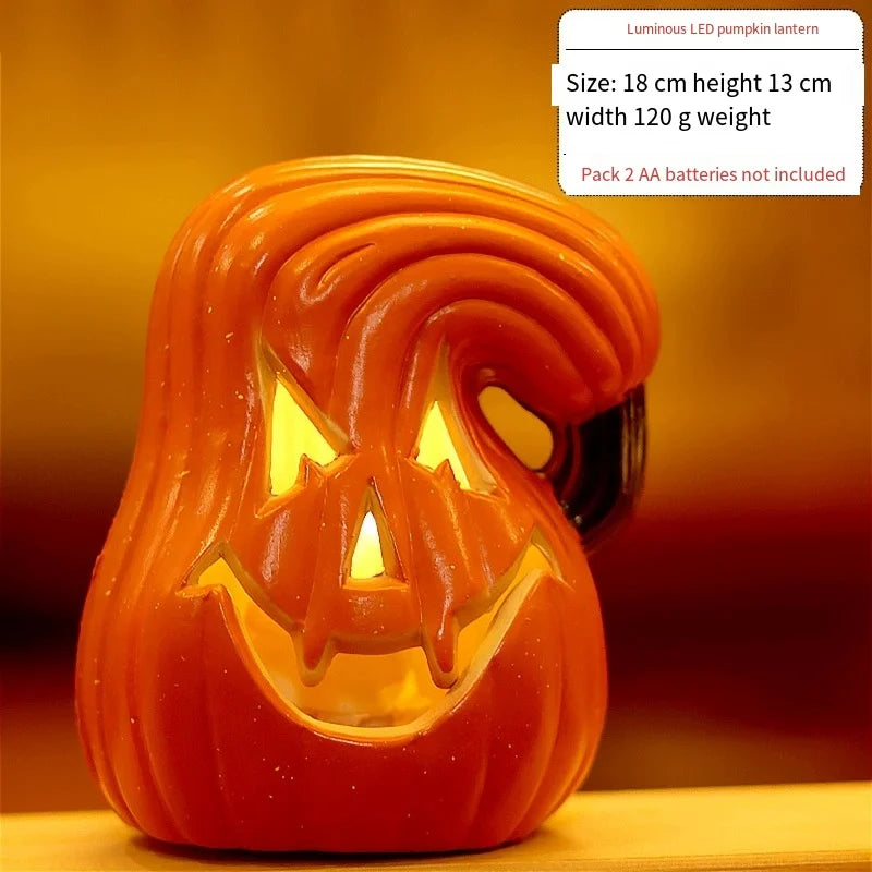 1Pc Decorative Pumpkin Halloween Props Lantern Decor Pumpkin Decoration Pumpkin Light Outdoor Halloween Decorations