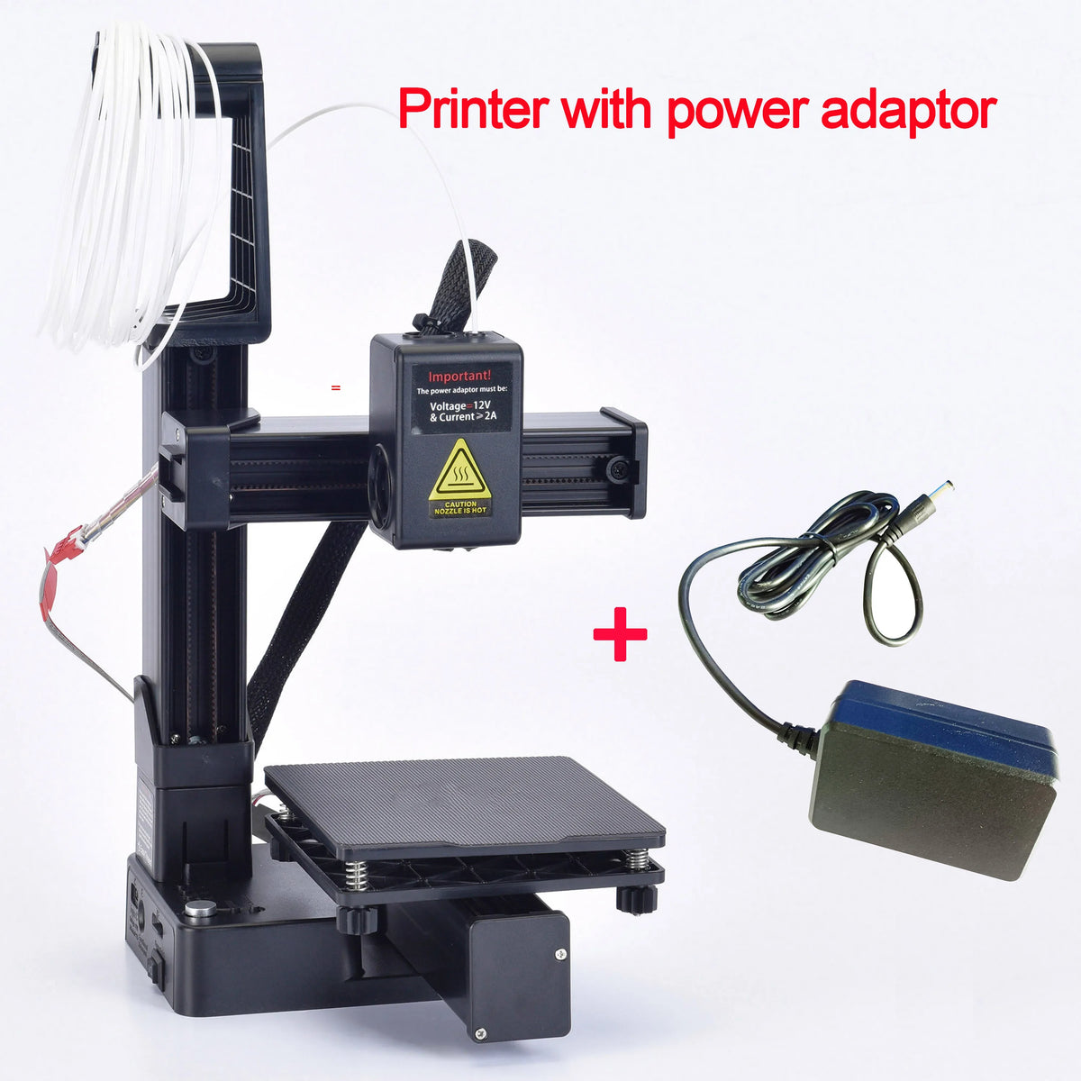 EasyThreed K10 3D Printer – Entry-Level FDM Printer for 1.75mm PLA & TPU Filament, 100×100×100mm Build Size, USB