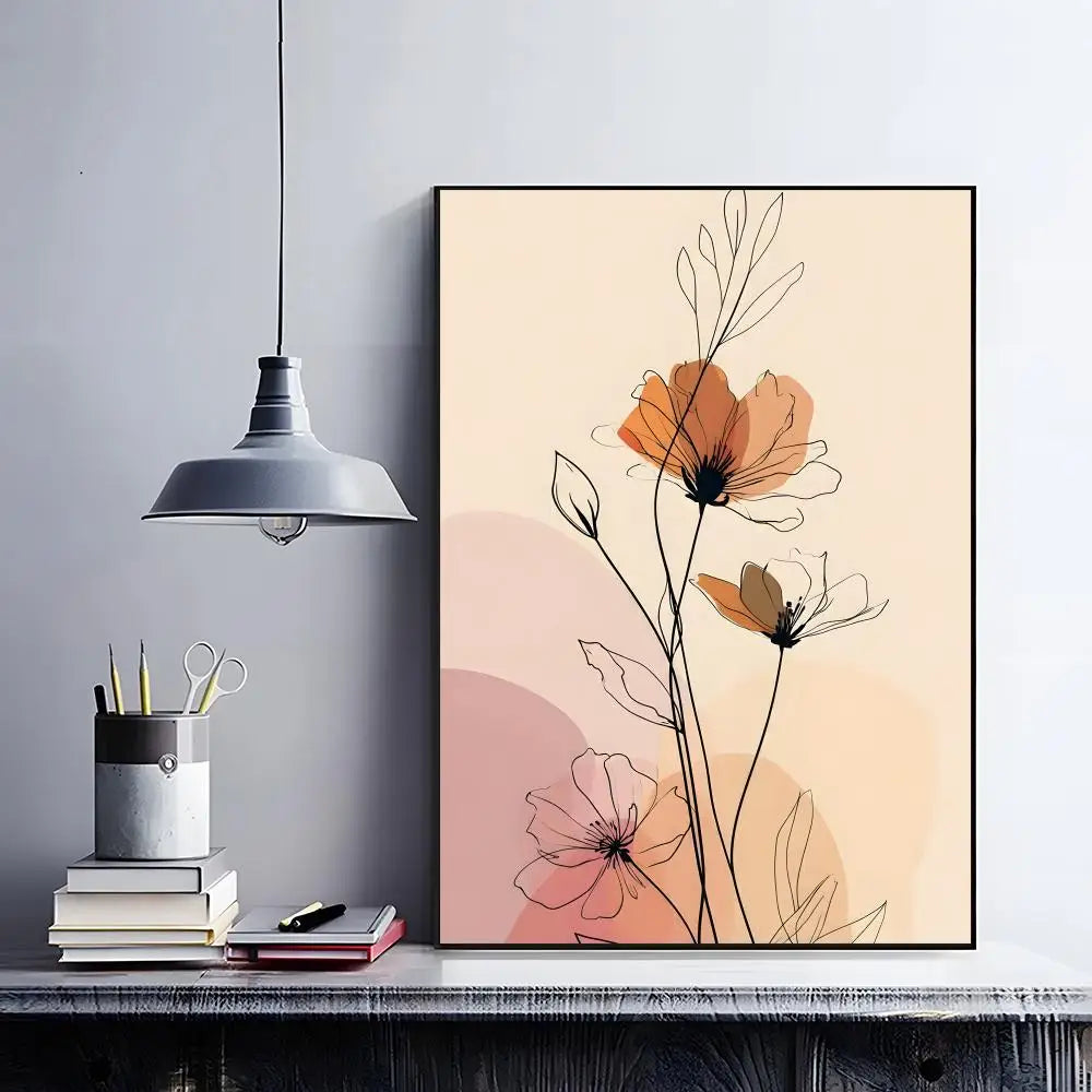 art decor A-Abstract Bohemian Wall Art Poster Classic Home Interior Artwork & Stylish Room Decoration