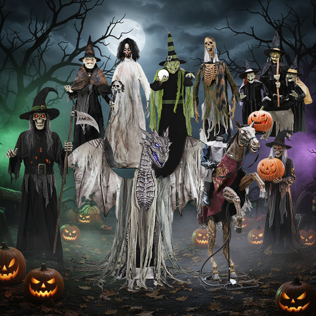 Halloween Haunted House Prop – Large Electric Animated Decoration for Haunted Attractions & Parties