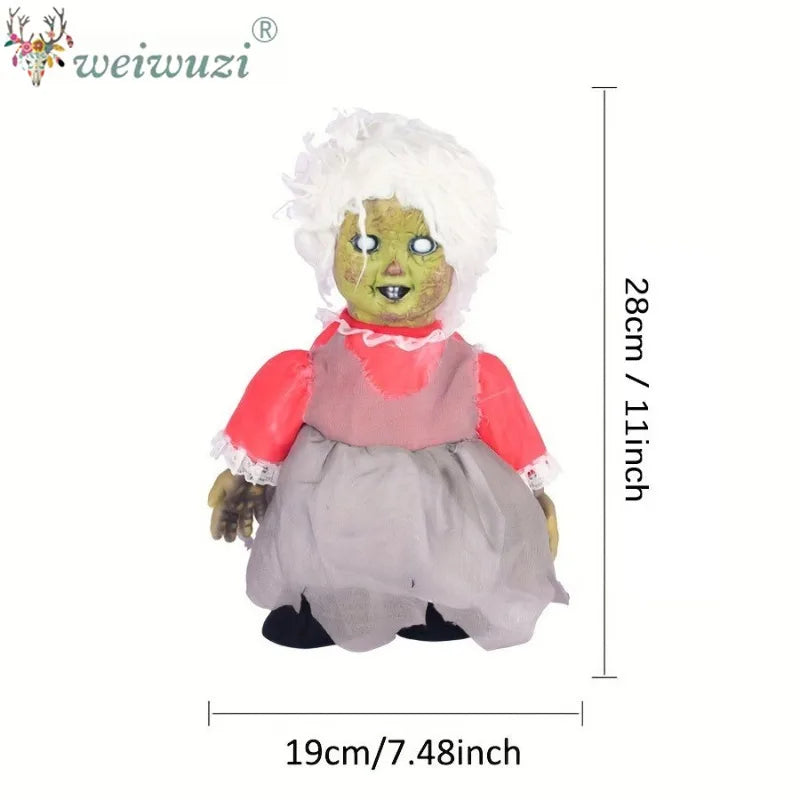 Halloween Costume Props Sound‑Activated Walking Ghost Doll Cosplay Costume for Bar Haunted House Masquerade Spooky Scene Display