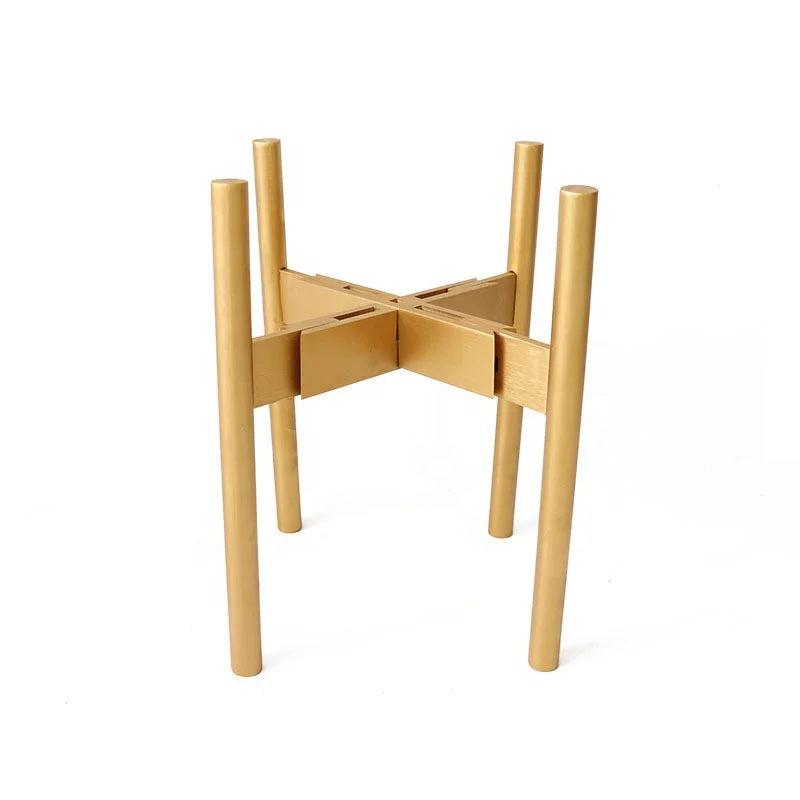 Adjustable Wooden Plant Stand, Modern Indoor Flower Pot Holder, Natural Wood Plant Display Rack for Home, Living Room, Bedroom, Balcony & Contemporary Decor