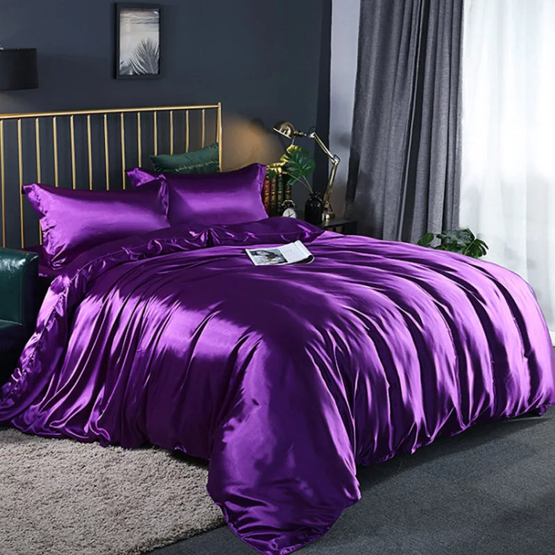 Silky Soft Duvet Cover Set – Textured Microfiber Comforter Cover with Zipper Closure, Corner Ties & Pillow Shams