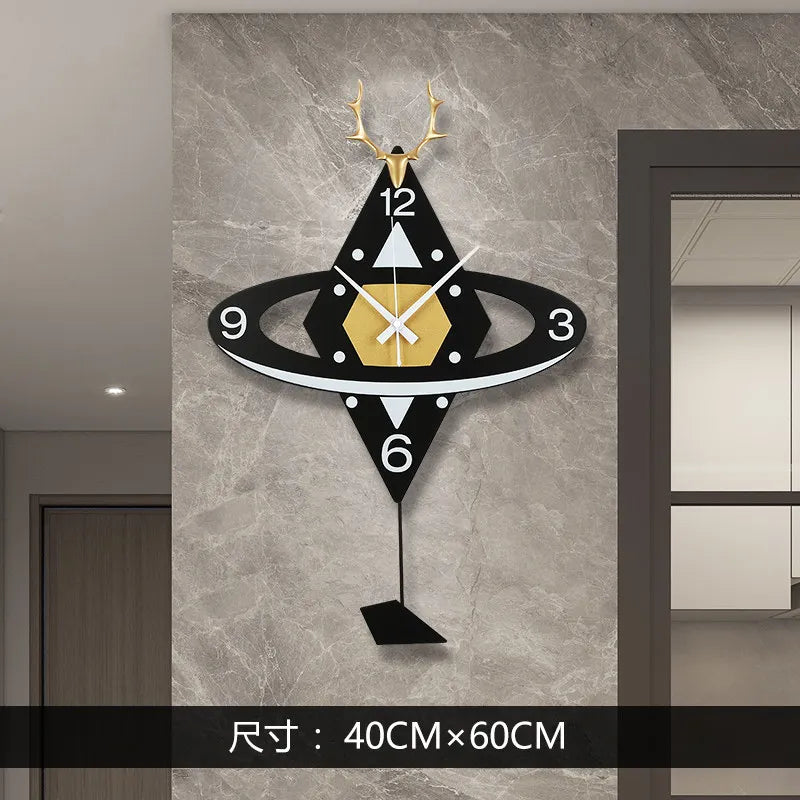 Large Luxury Wall Clock Design Unique Classroom Minimalism Wall Clock Living Room Aesthetic Mecanismo Reloj Pared Furniture Home