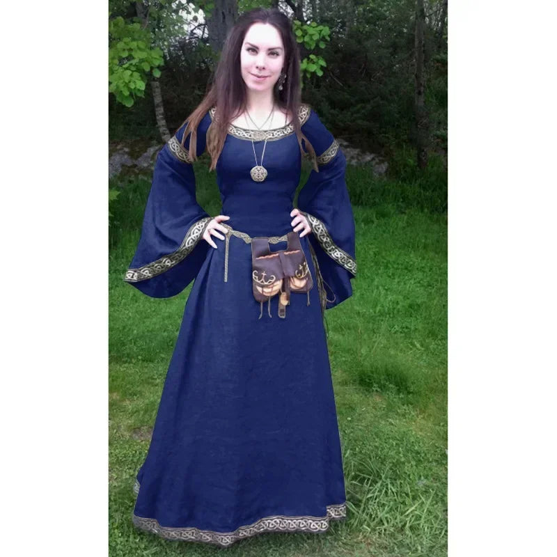 Cosplay Medieval Gothic Costumes for Women Halloween Carnival Fancy Dress Up Party Performance Renaissance Disfraz Hombre