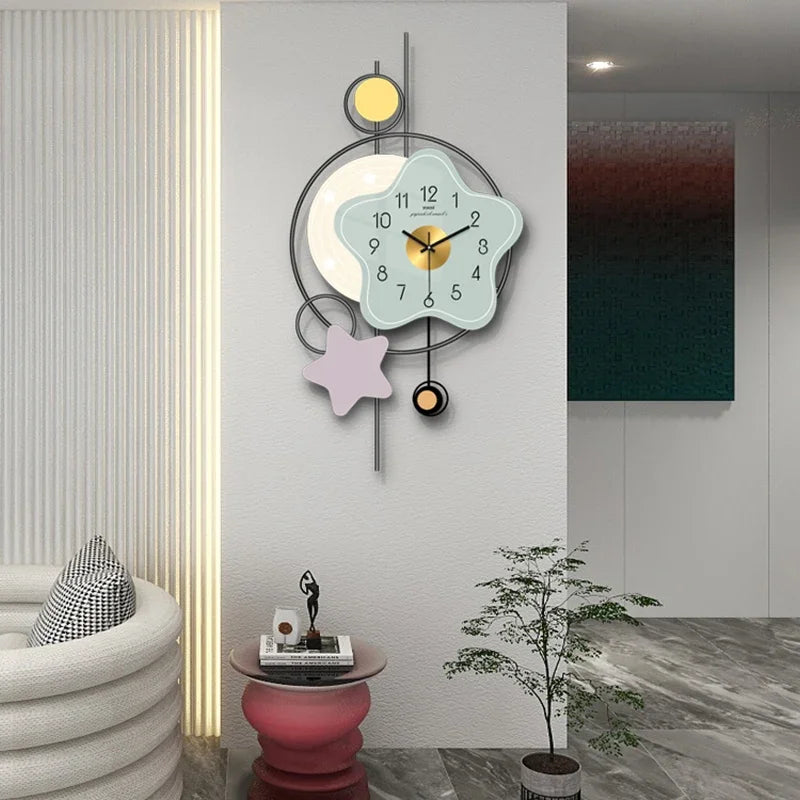 Minimalist Kitchen Clock Wall Silent Vintage Nordic Restaurant Fashion Wall Watch Bedrooms Horloge Murale Living Room Decoration