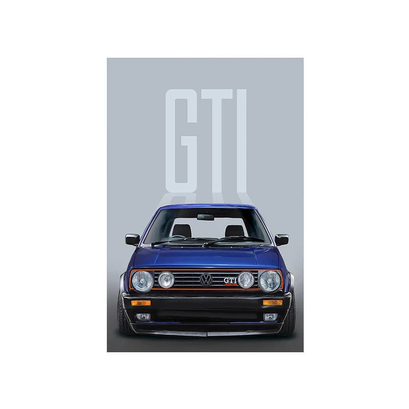 Modern Sports Car Graffiti Canvas Painting Luxury Retro Racing Poster Print Abstract Supercar Wall Art Living Room Home Decor