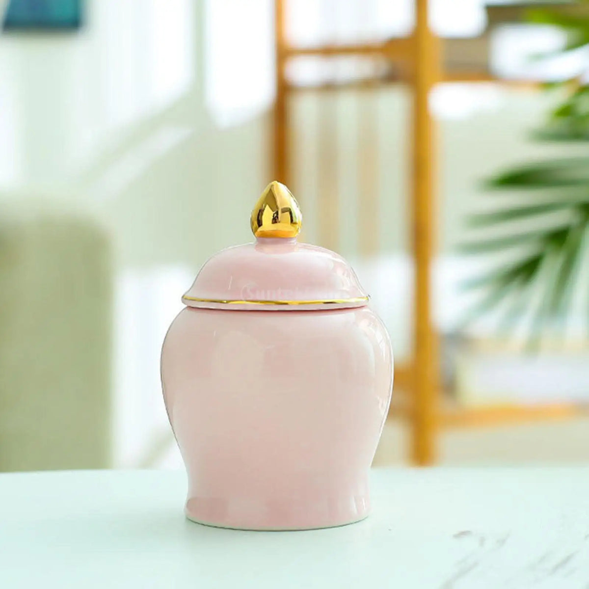 Ceramics Airtight Kitchen Canisters Polished Tea Canister Food Storage Jar for Sugar Kitchen Storage Canister Jar Tea Coffee