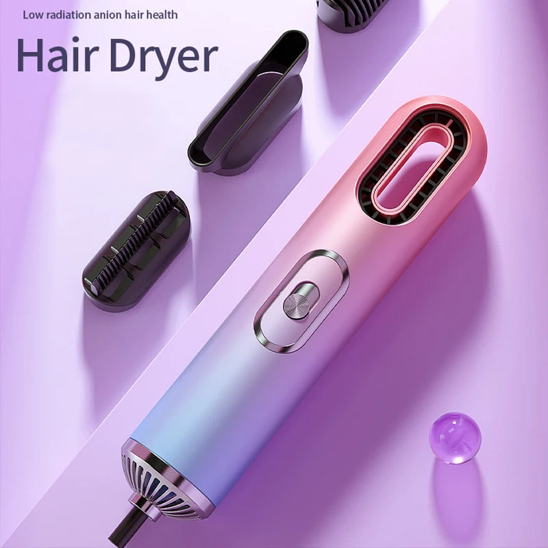 Portable 2-in-1 Hair Dryers Curling Comb Hairbrush Styling Tools Hair Dryers And Volumizer Blower Straightener Hand Hair Dryer