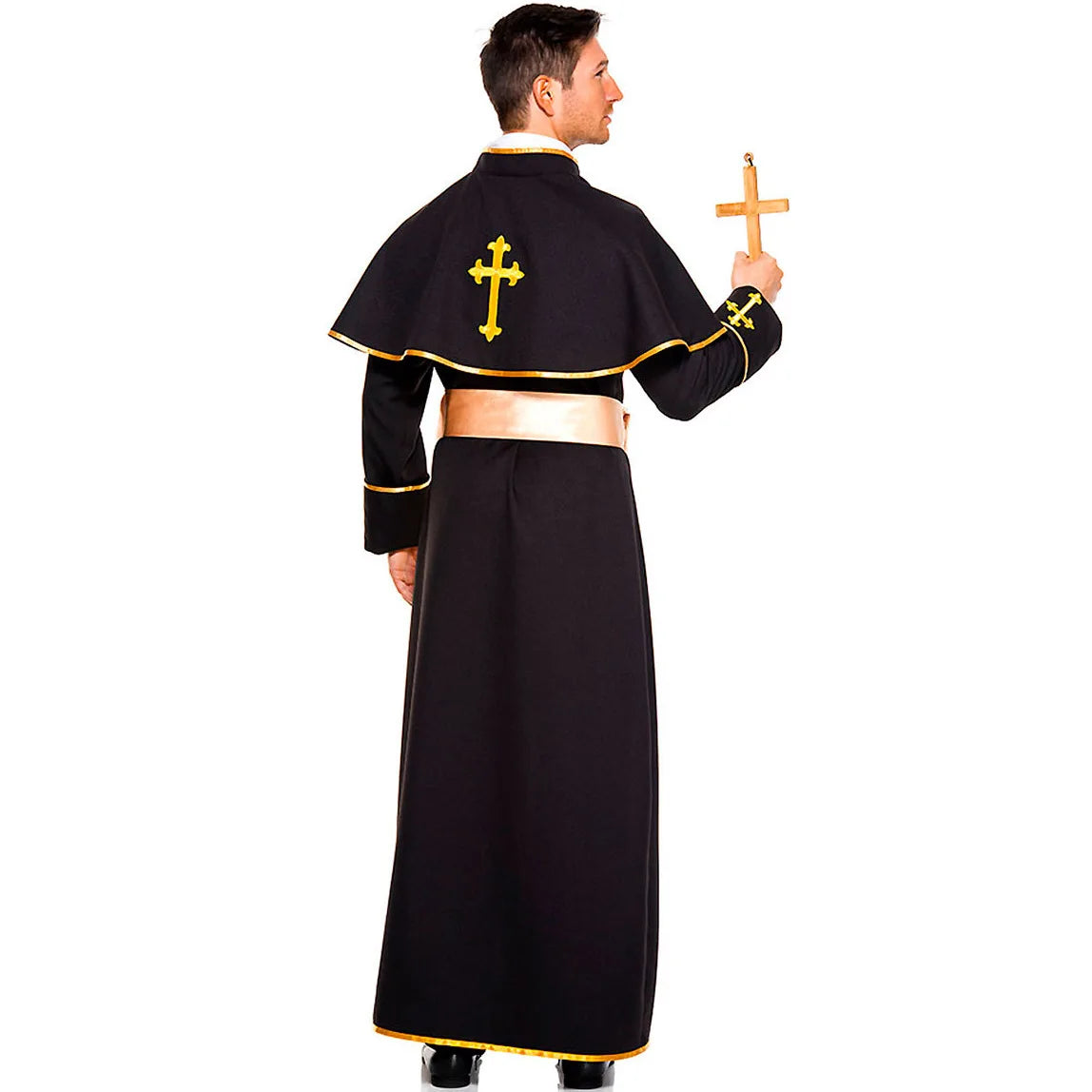 Halloween Costumes Religious Pastor Father Priest Pope Costume Medieval Nun Cosplay Carnival Party Fancy Dress Up for Men Women