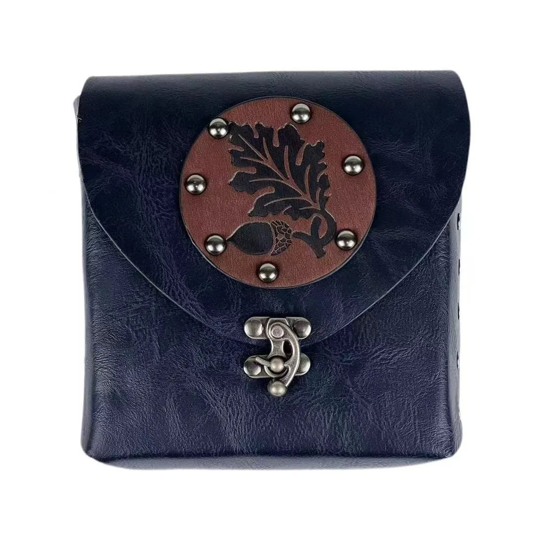 Halloween Cosplay Costumes for Women Fashionable PU Balck Brown Retro Hand-held Wallet Vintage Viking Knight Pirate Accessories