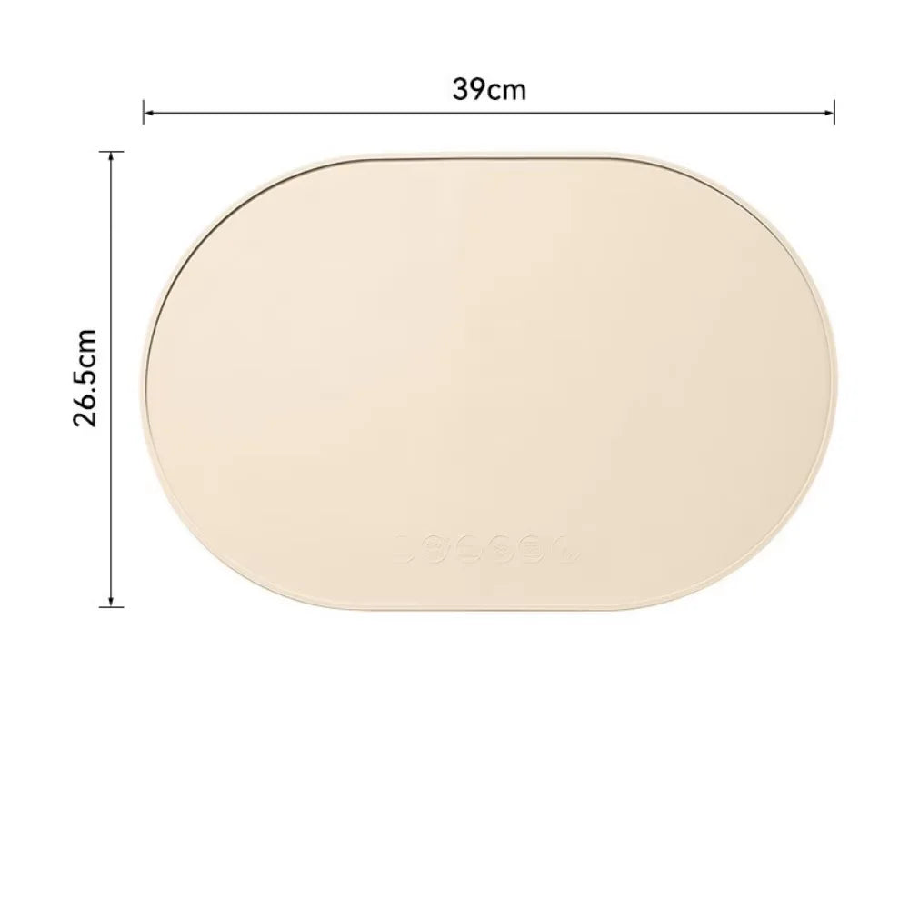 Silicone placemats, heat-resistant, reusable portable placemats, waterproof, stain-resistant and easy-to-clean silicone placemat