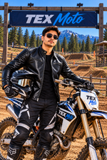 Men's Classic Genuine Leather Cowboy Jacket | Western Motorcycle Coat | TexasBlue