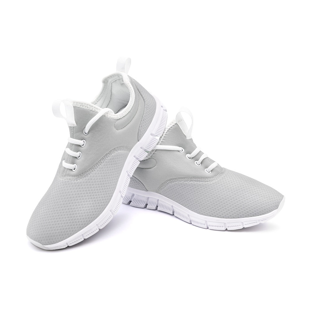 VIPER SHOES STYLE 54TF Light Gray Unisex Sneakers – Lightweight Breathable Mesh Lace-Up Shoes with Arch Support & EVA Sole