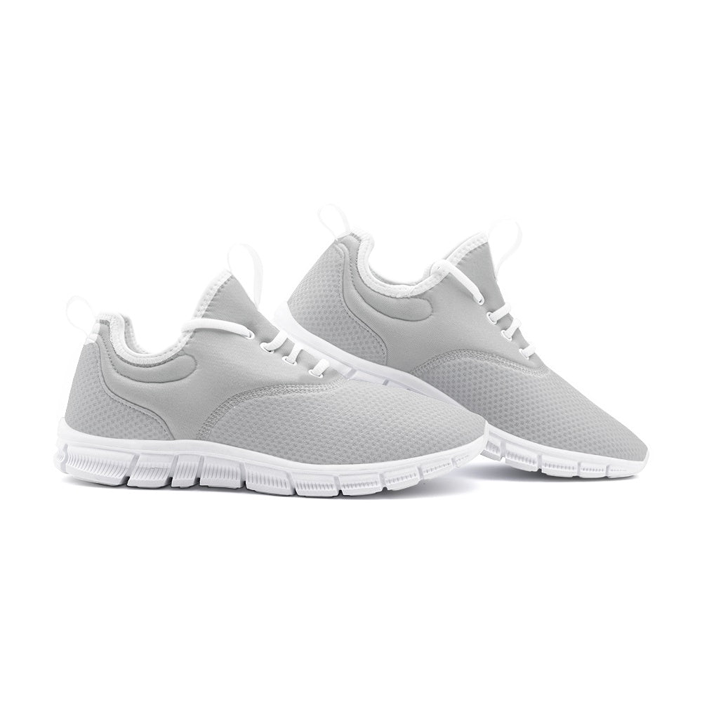 VIPER SHOES STYLE 54TF Light Gray Unisex Sneakers – Lightweight Breathable Mesh Lace-Up Shoes with Arch Support & EVA Sole
