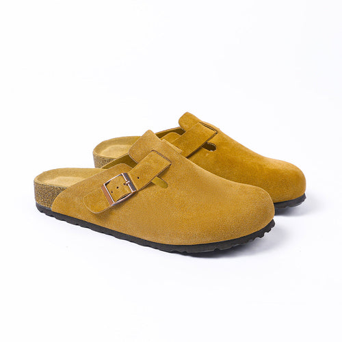 Women’s Boston Soft Footbed Suede Mules – Comfortable Slip-On Clog Sandals for Everyday Casual Wear