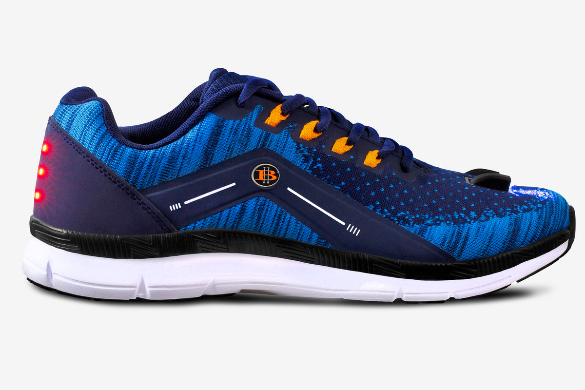 Men’s Night Runner Shoes with Built-In Safety Lights – HB3000® LED Running Shoes with Front & Rear Illumination