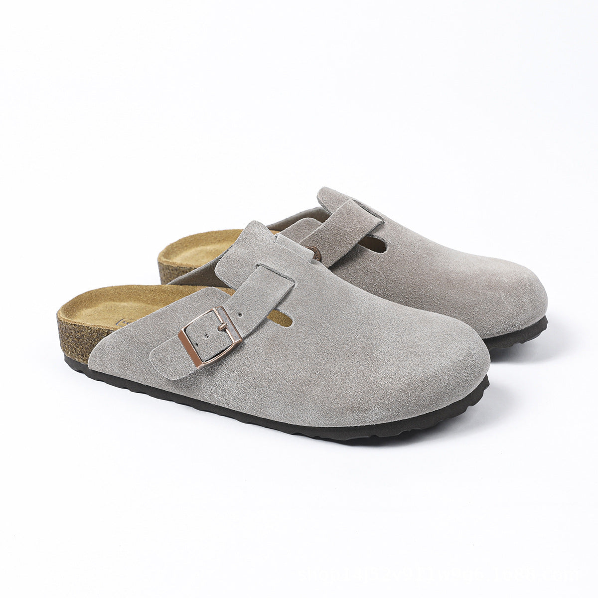 Women’s Boston Soft Footbed Suede Mules – Comfortable Slip-On Clog Sandals for Everyday Casual Wear