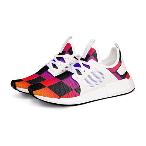 VIPER SHOES STYLE 54TR Black Checker Canvas Sneakers – Lightweight Unisex Lace-Up Shoes with Breathable Mesh, Arch Support & EVA Sole