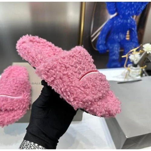 Women’s Fuzzy Slippers – Cute Fluffy House Slides with Soft Plush Design, Cozy Indoor Comfort & Slip-On Style