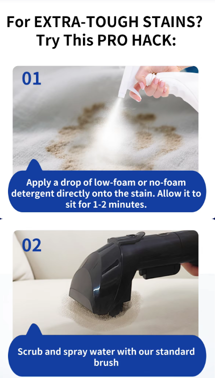 ABIR G80 Handheld Carpet & Upholstery Cleaner – 15,000Pa Wet & Dry Vacuum for Sofa, Carpet, Car & Pet Cleaning