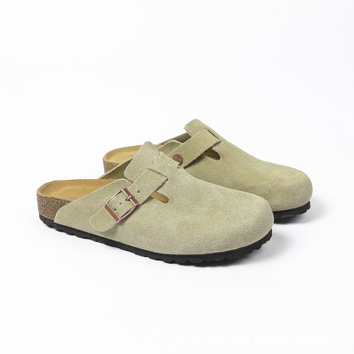 Women’s Boston Soft Footbed Suede Mules – Comfortable Slip-On Clog Sandals for Everyday Casual Wear